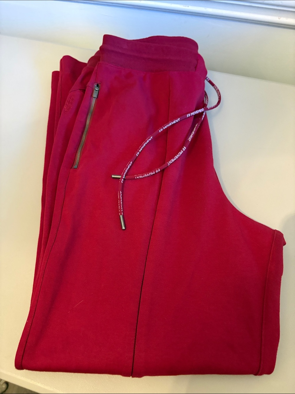 Women’s High-Rise Red Jogger Pants